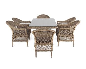 Обеденная группа из искусственного ротанга на 6 персоны 4sis Амароне