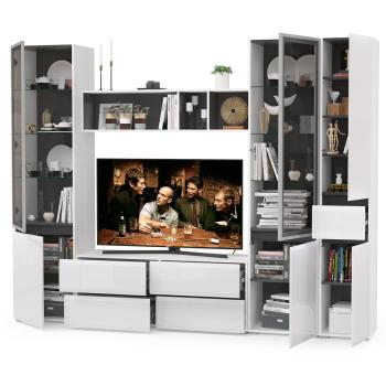 Гостиная Mobi Сидней Комплектация № 26 13.63 + 15.57 + 13.201 2шт + 13.202