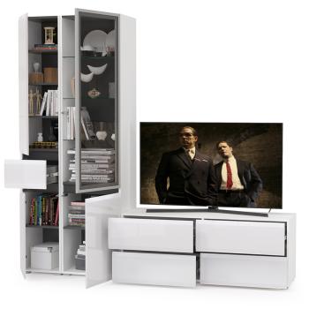 Гостиная Mobi Сидней Комплектация № 24 13.63 + 13.201 + 13.202