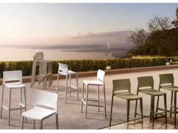 Стул пластиковый полубарный ReeHouse Bakhita