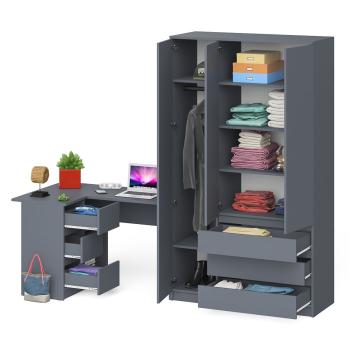 Стол компьютерный СВК Мори МС-16 левый + Шкаф МШ1200.1