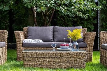 Лаунж-зона из искусственного ротанга (гиацинт) 4sis Капучино Сингл