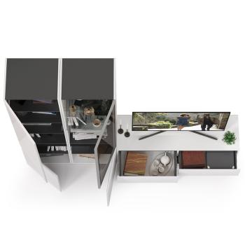 Гостиная Mobi Сидней Комплектация № 13 13.63 + 13.200 + 13.201