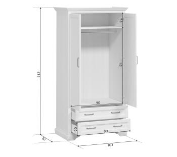 Шкаф БРВ Мебель STYLIUS B169-SZF2D2S