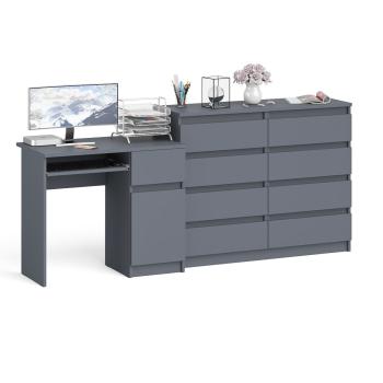 Стол компьютерный СВК Мори МС-1 правый + Комод МК1200.8