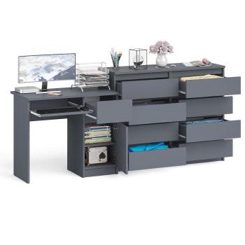 Стол компьютерный СВК Мори МС-1 правый + Комод МК1200.8