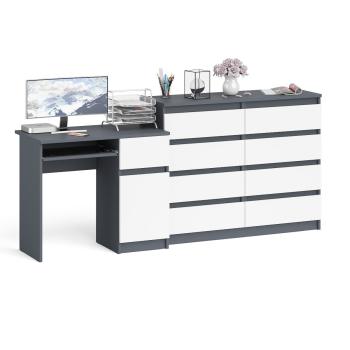 Графит/Белый