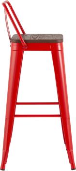 Стул барный STOOL GROUP TOLIX WOOD со спинкой