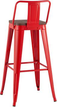 Стул барный STOOL GROUP TOLIX WOOD со спинкой