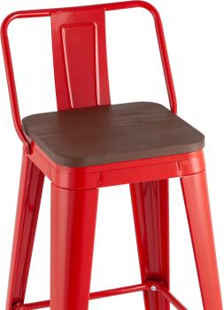 Стул барный STOOL GROUP TOLIX WOOD со спинкой