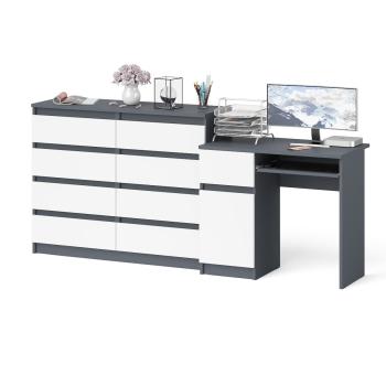 Графит/Белый