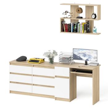 Дуб сонома/белый