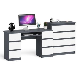 Стол компьютерный СВК Мори МС-2 + Комод МК800.4