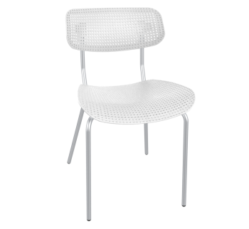 белый/хром лак