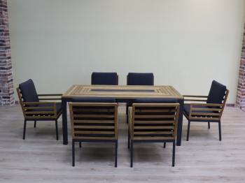 Обеденная группа Ideal Patio EGMONT стол тик 180