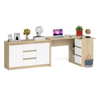 Дуб Сонома/Белый