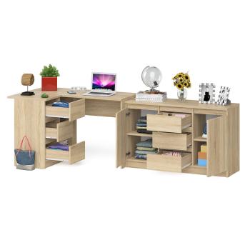 Стол компьютерный СВК Мори МС-16 левый + Комод МК1200.3