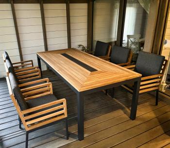 Стол обеденный Ideal Patio EGMONT из тика 220x100