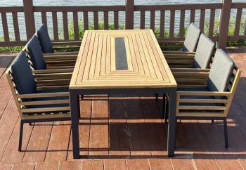 Стол обеденный Ideal Patio EGMONT из тика 220x100