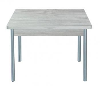 Ясень шимо светлый /Опора № 2-круглая серебристый металлик