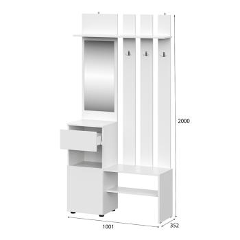 Вешалка с зеркалом Арника Токио