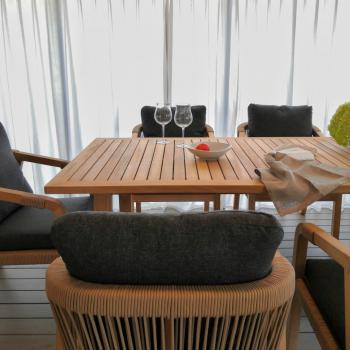 Обеденная группа Ideal Patio LEONOREN стол тик 180