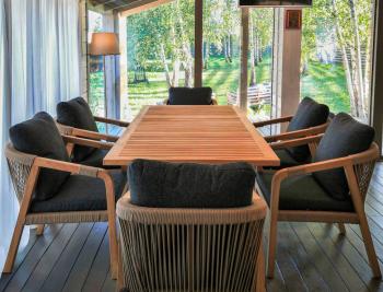 Обеденная группа Ideal Patio LEONOREN стол тик 180