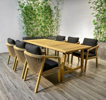 Обеденная группа Ideal Patio LEONOREN стол тик 220