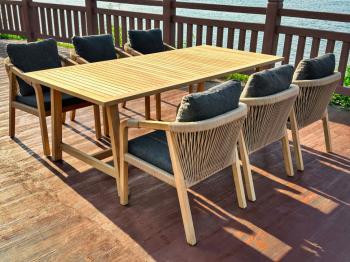 Обеденная группа Ideal Patio LEONOREN стол тик 220