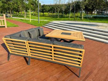 Обеденная группа Ideal Patio EGMONT угловая со столом 140х140