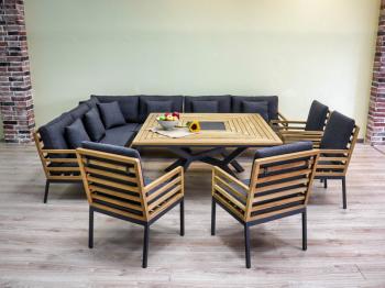 Обеденная группа Ideal Patio EGMONT угловая со столом 140х140