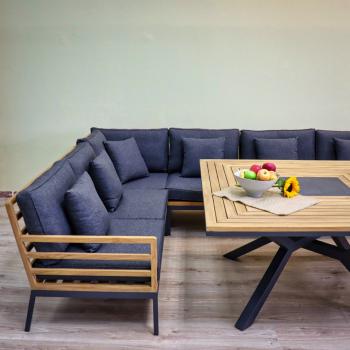 Обеденная группа Ideal Patio EGMONT угловая со столом 140х140