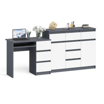 Графит/Белый