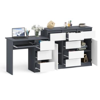 Стол компьютерный СВК Мори МС-6 правый + Комод МК1200.4