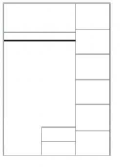 Шкаф Анрэкс 3D2S без зеркала OLIVIA