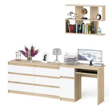 Дуб сонома/белый