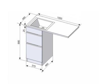 Тумба напольная Style Line