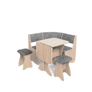 ясень светлый/велюр графит