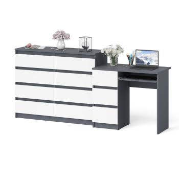 Графит/Белый