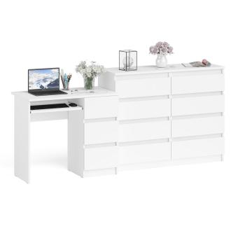 Стол компьютерный СВК Мори МС-6 правый + Комод МК1200.8