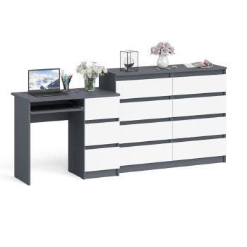 Графит/Белый