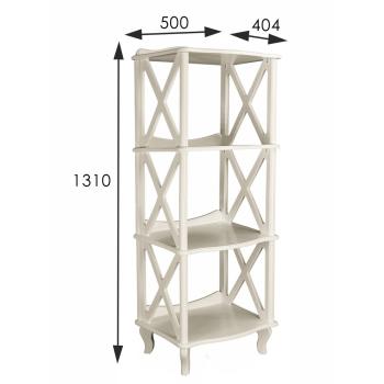 Этажерка-стеллаж Мебелик Джульетта 3 уровня
