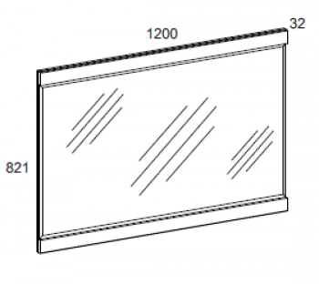 Зеркало навесное Анрэкс B JAZZ