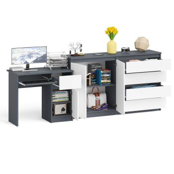 Стол компьютерный СВК Мори МС-1 правый + Комод МК1600.1