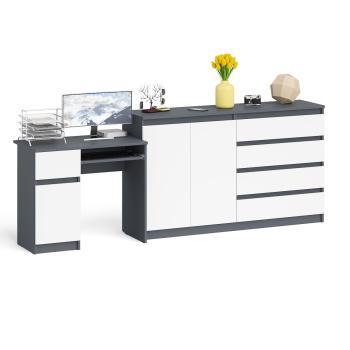 Стол компьютерный СВК Мори МС-1 левый + Комод МК1600.1