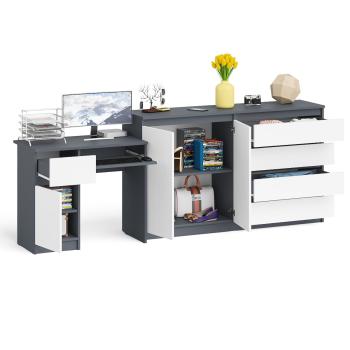 Стол компьютерный СВК Мори МС-1 левый + Комод МК1600.1