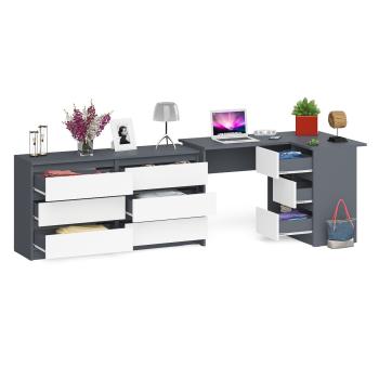 Стол компьютерный СВК Мори МС-16 правый + Комод МК1380.6