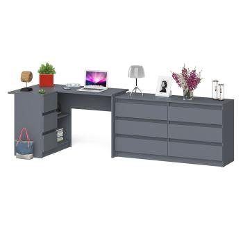 Стол компьютерный СВК Мори МС-16 левый + Комод МК1380.6
