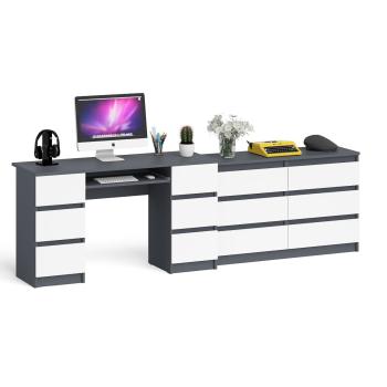 Графит/Белый