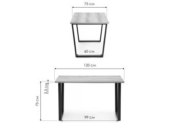 Стол Woodville Лота Лофт 120 25 мм